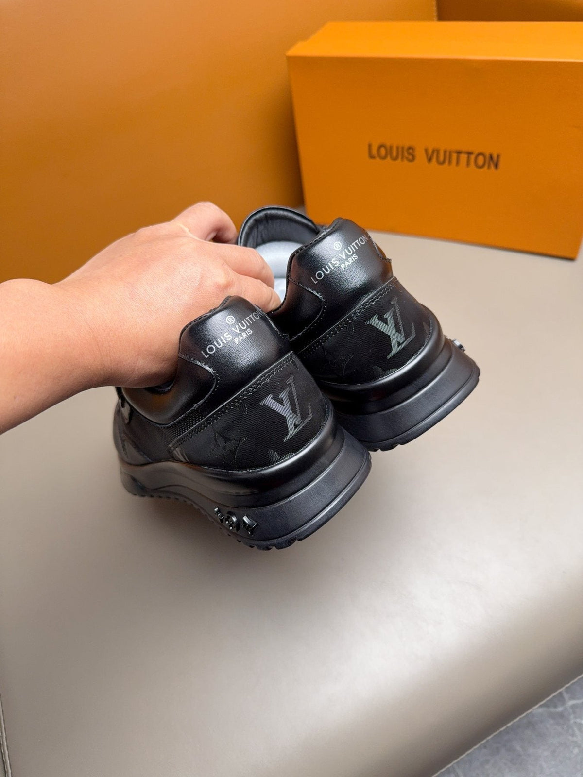Louis Vuitton Patterned Low-Top Sneakers — back