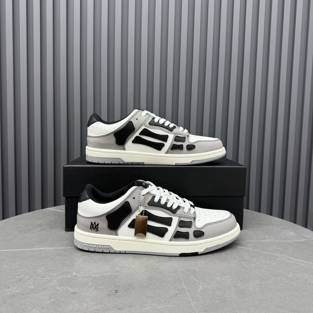 AMIRI Mint Green Paneled Low-Top Sneakers — front