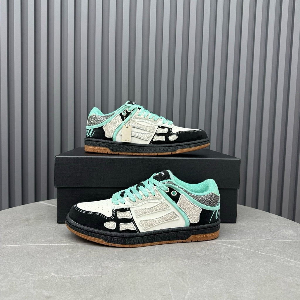AMIRI Mint Green Paneled Low-Top Sneakers — hero