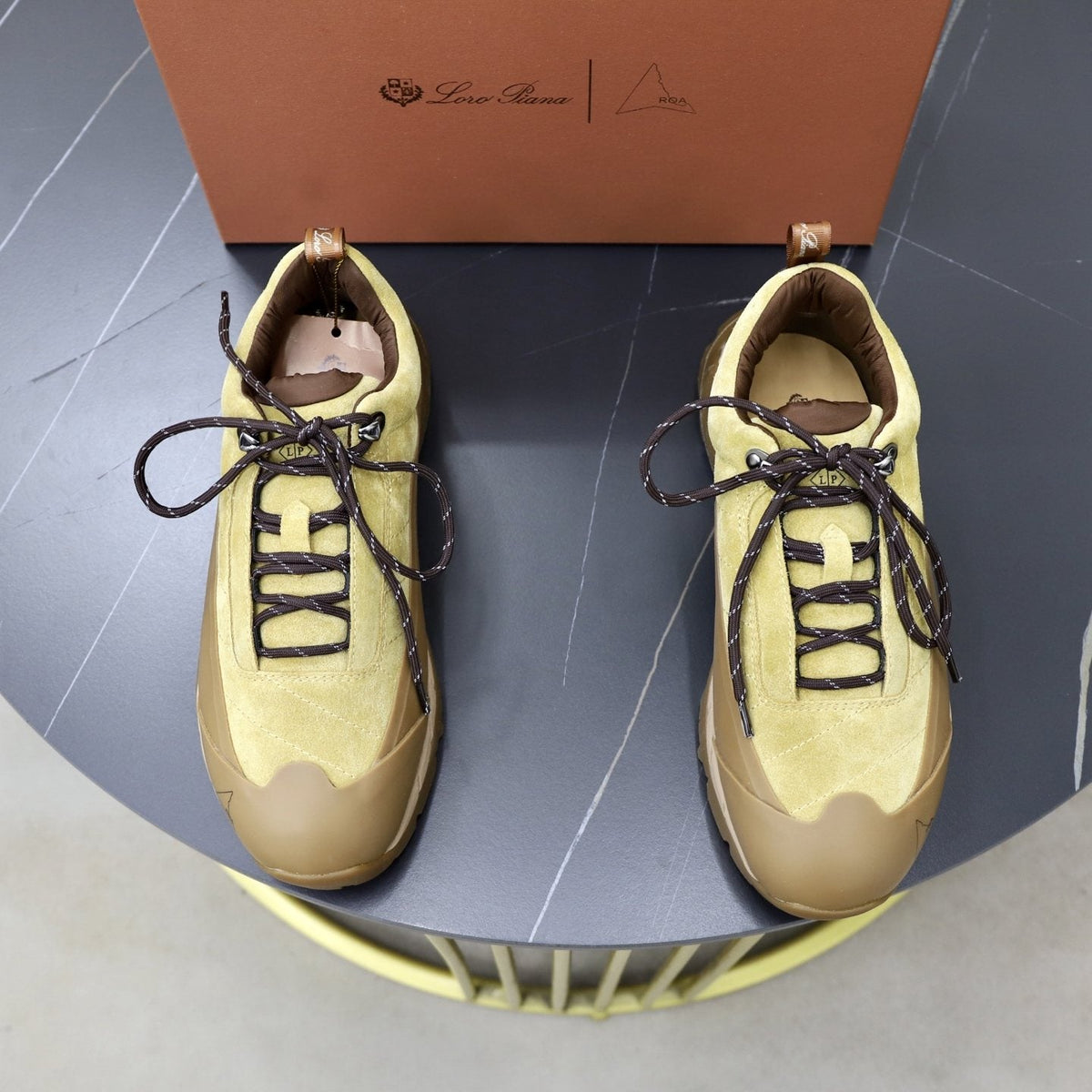 Loro Piana Week End Walk Panel Sneakers — front