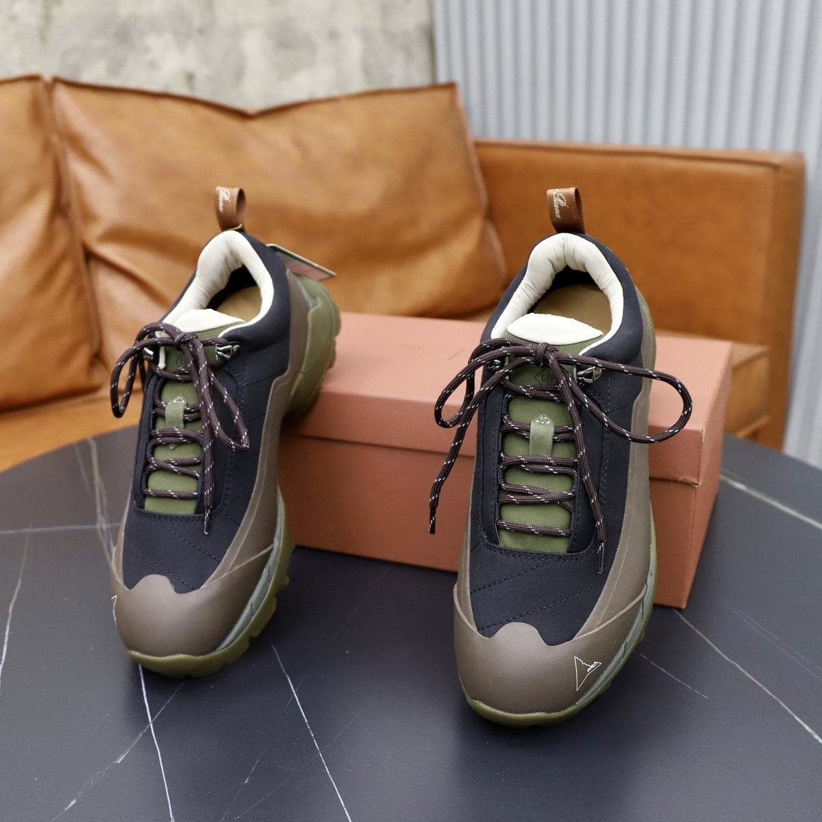 Loro Piana Week End Walk Panel Sneakers — front