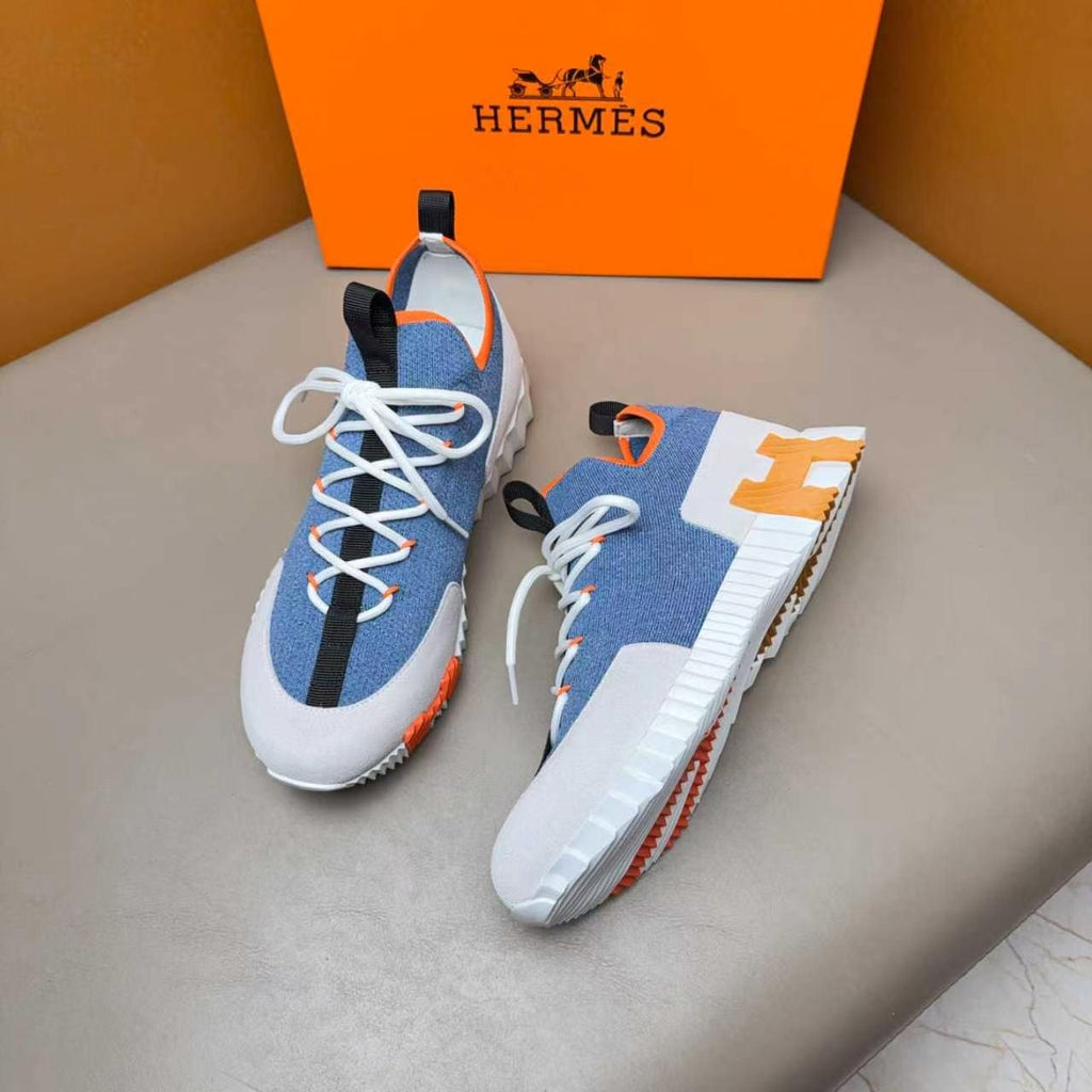 Hermès Layered Knit Sneakers — side