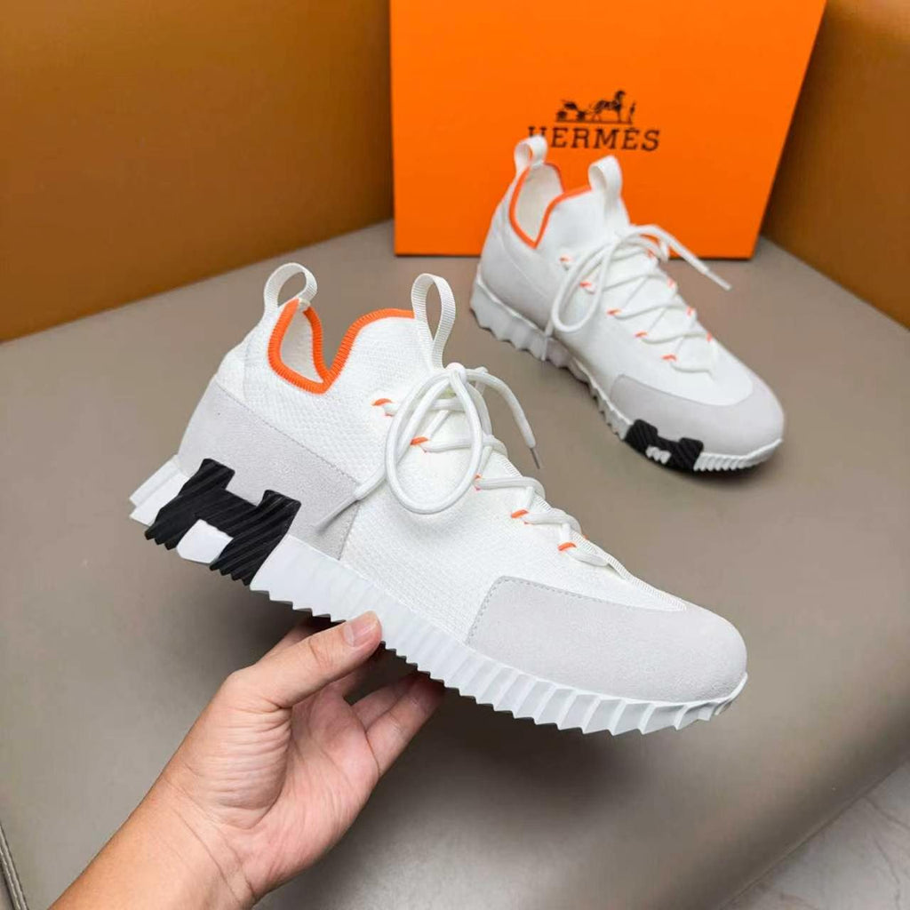 Hermès Layered Knit Sneakers — model