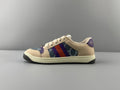 Gucci Beige Monogram Stripe Low-Top Sneakers — hero