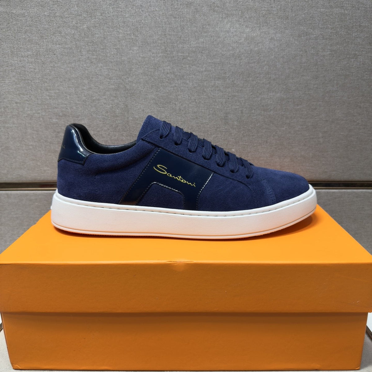 Santoni Paneled Low-Top Sneakers — side