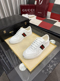 Gucci Green and Red Stripe Low-Top Sneakers — hero
