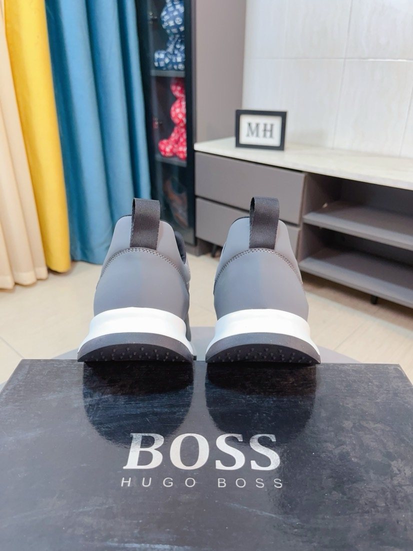 BOSS Ribbed Slip-On Sneakers — back