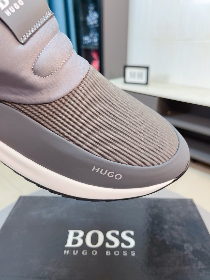 BOSS Ribbed Slip-On Sneakers — detail
