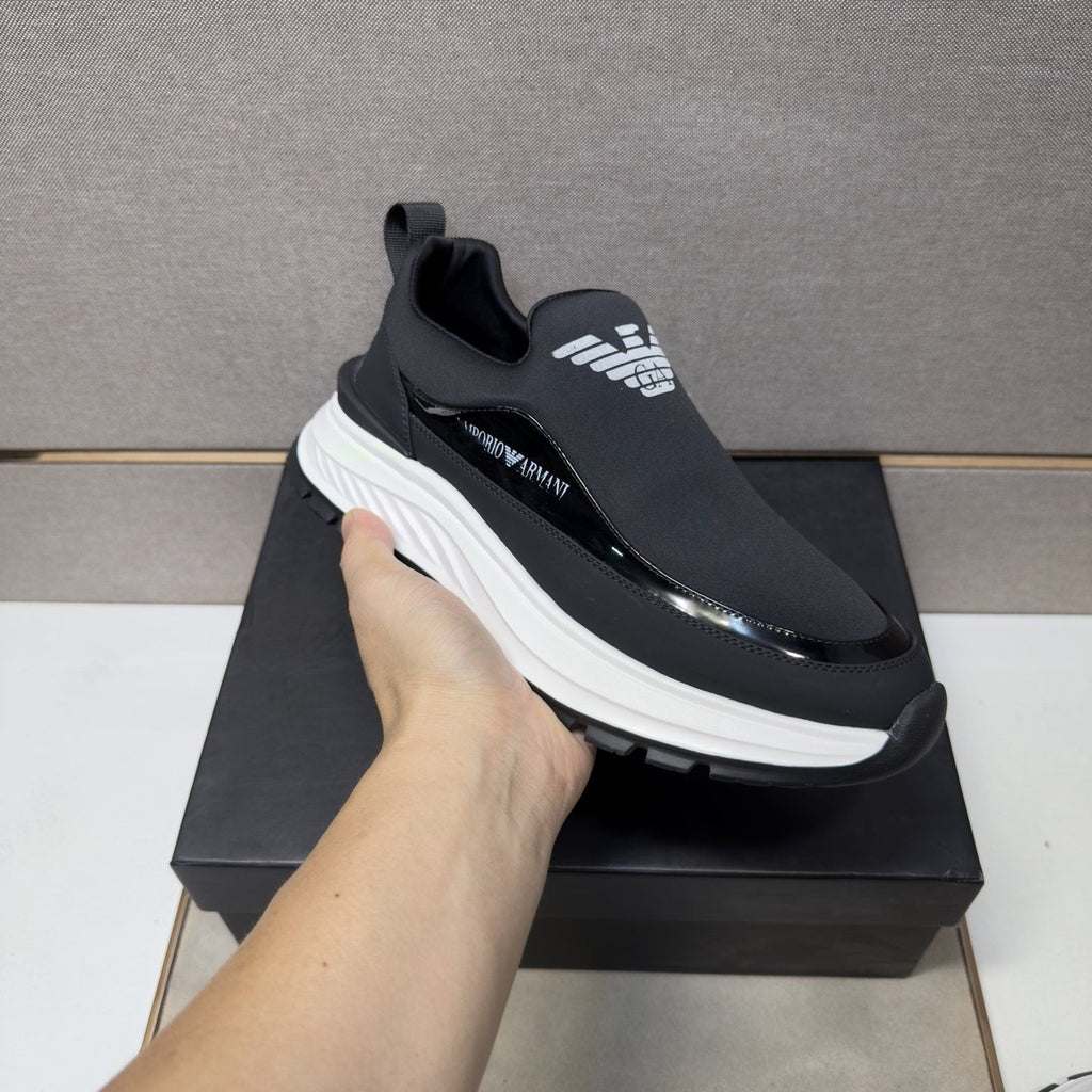 Armani Chunky Sole Slip-On Sneakers — model