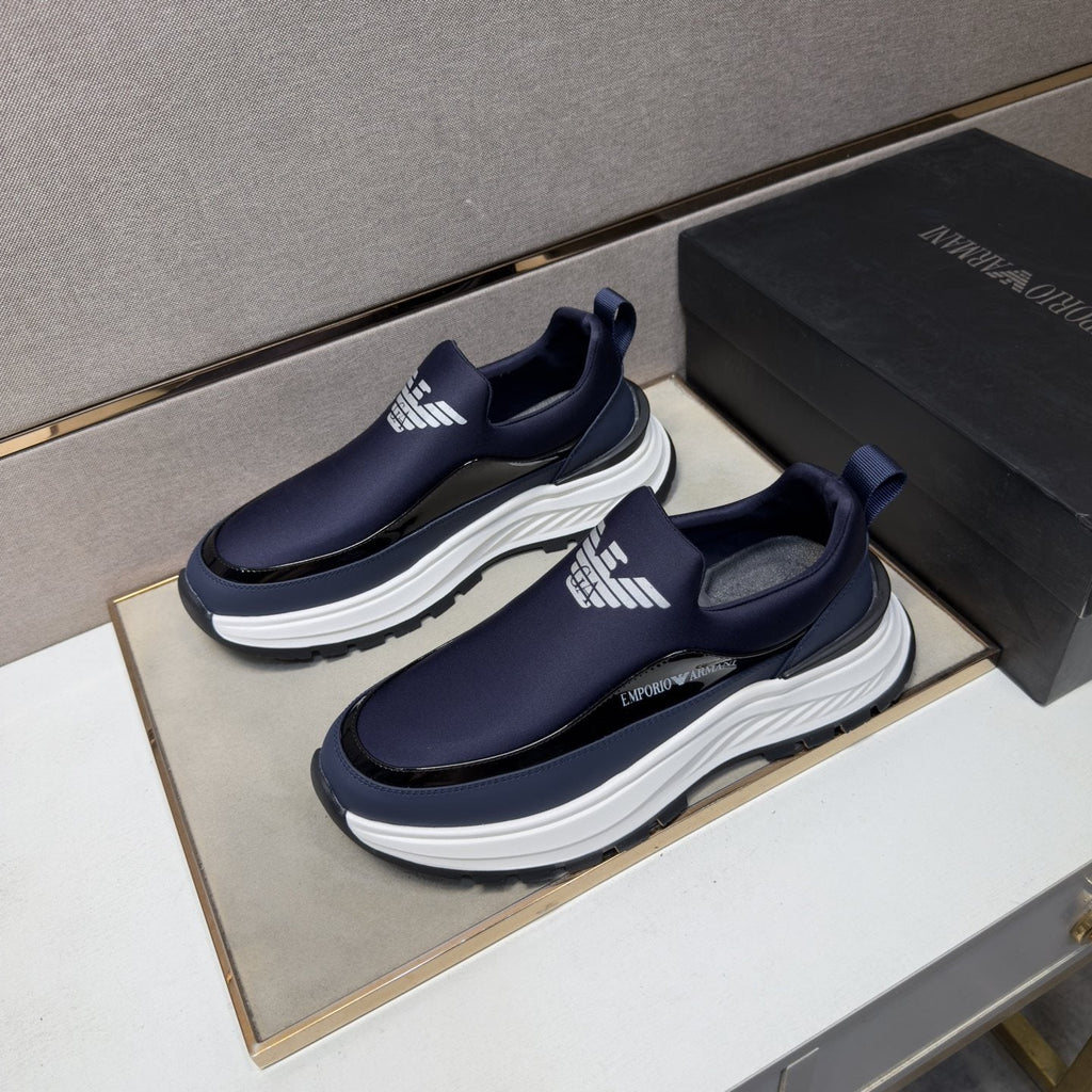 Armani Chunky Sole Slip-On Sneakers — front