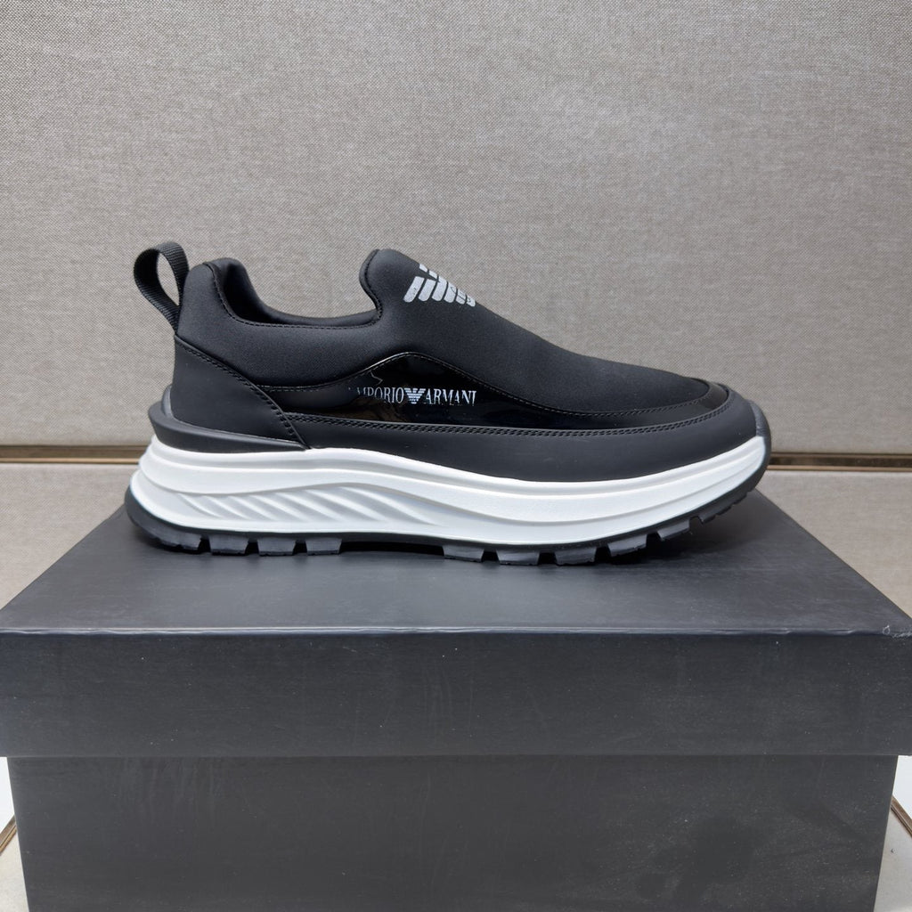 Armani Chunky Sole Slip-On Sneakers — side