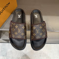 Louis Vuitton Monogram-Patterned Slide Sandals — hero