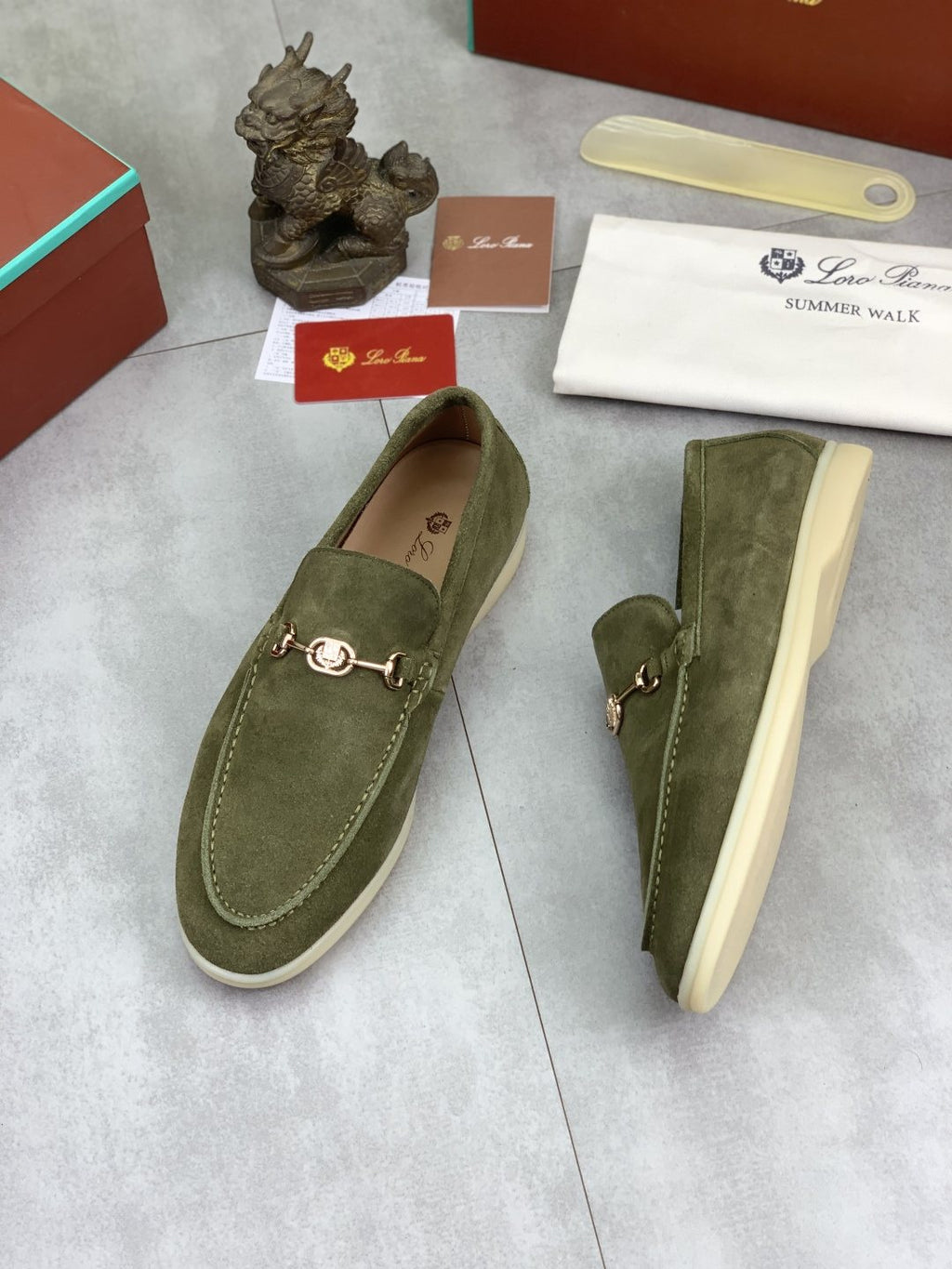 Loro Piana Bit Loafers — front