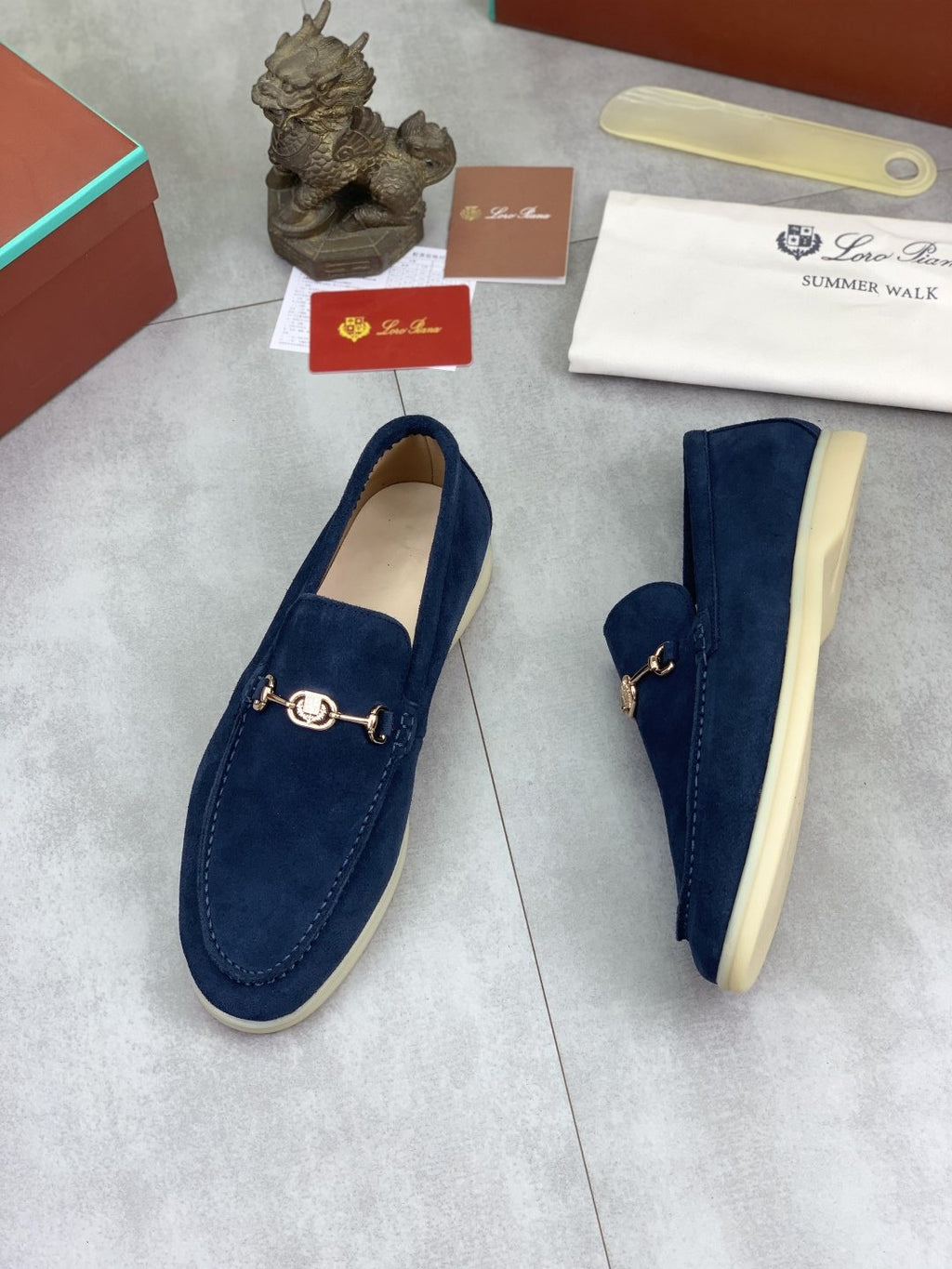 Loro Piana Bit Loafers — front