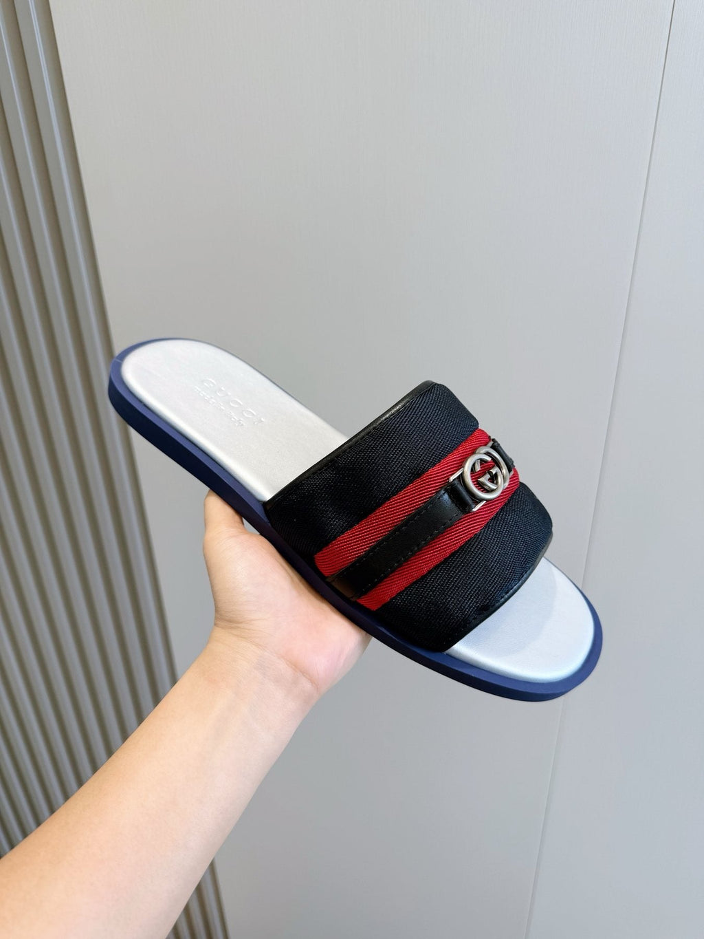 Gucci Interlocking G Slide Sandals — side