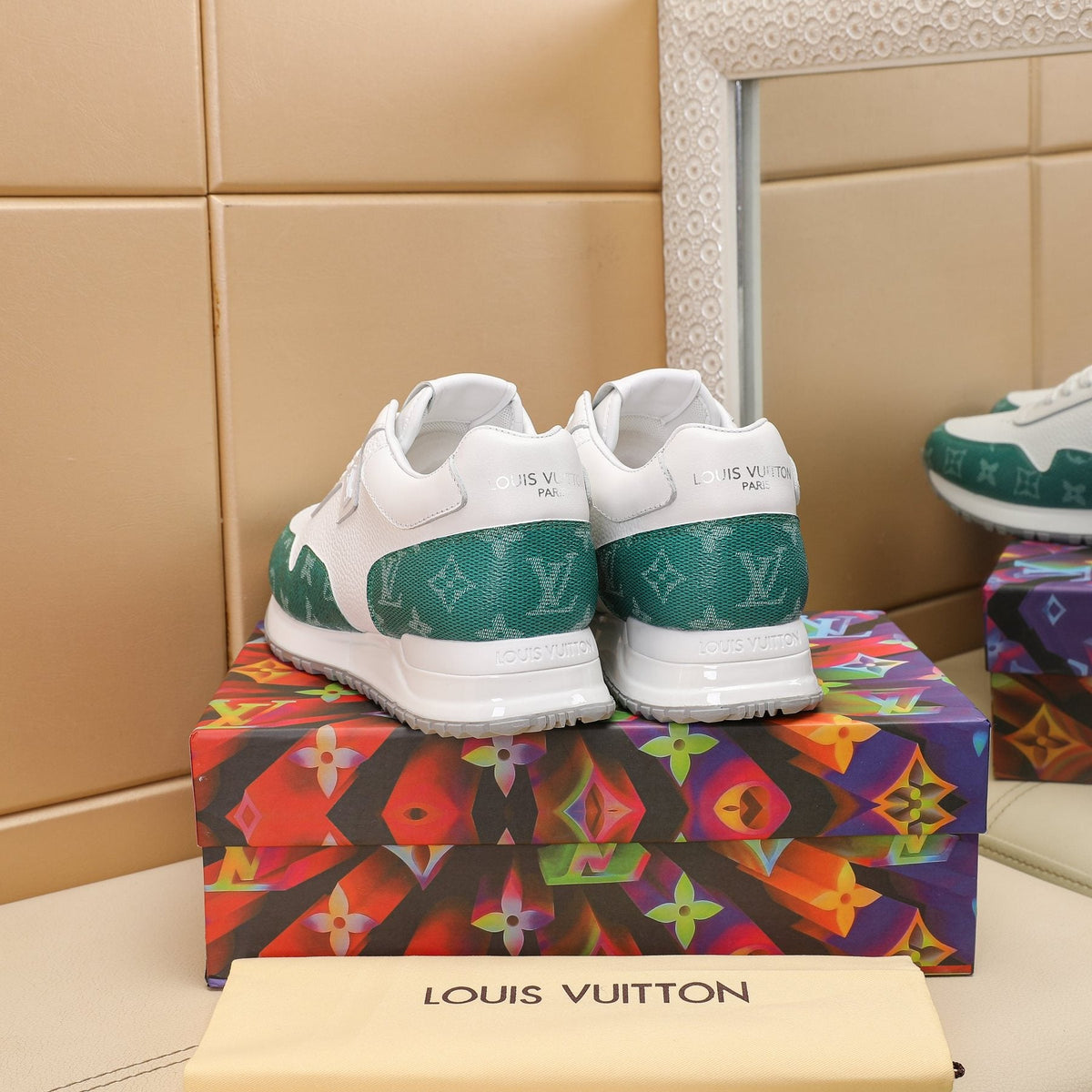 Louis Vuitton Run Away Monogram Sneakers — back