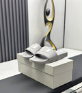 Balenciaga Logo Strap Slide Sandals — hero
