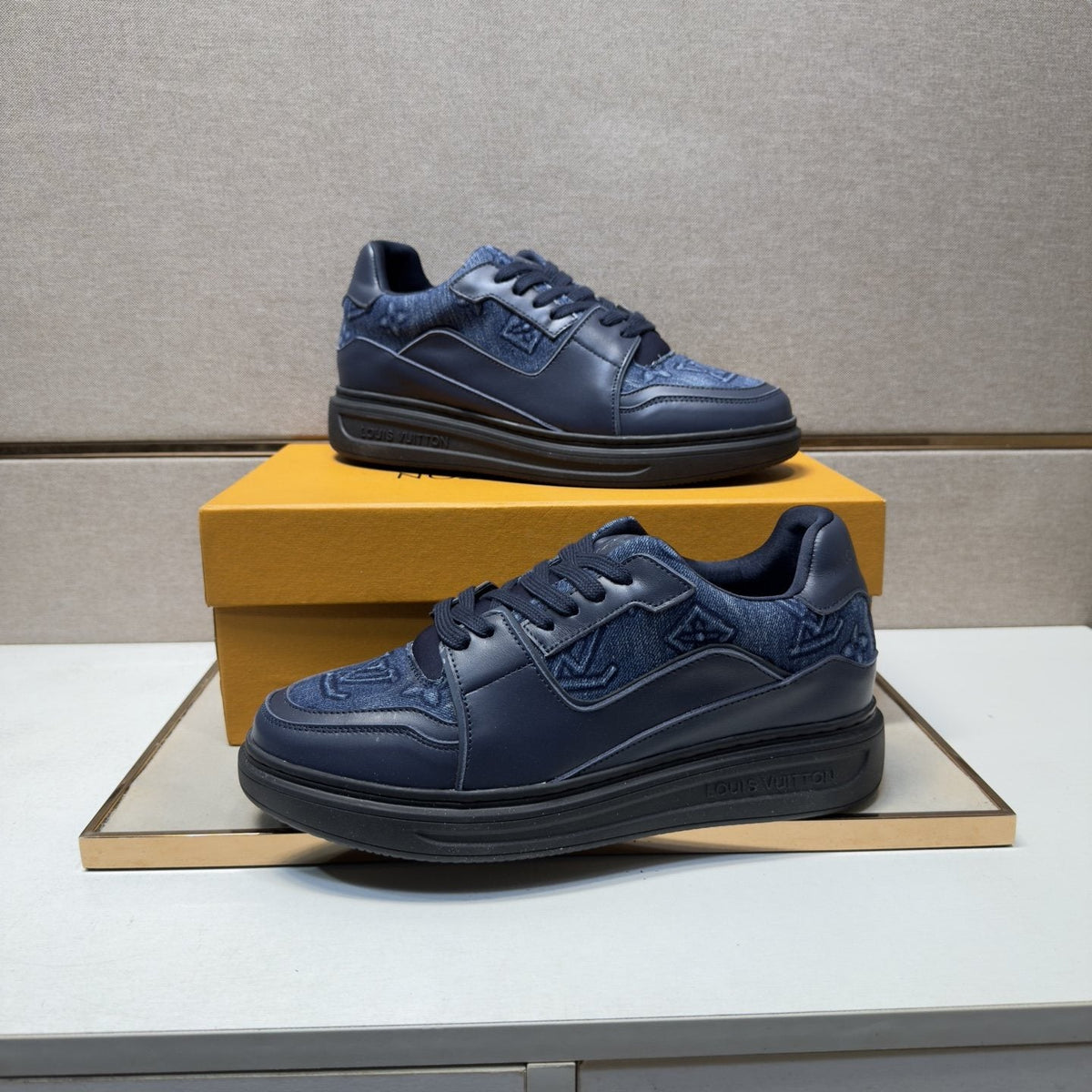 Louis Vuitton Panel Low-Top Sneakers — front