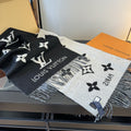 Louis Vuitton Two-Tone Fringed Scarf — hero