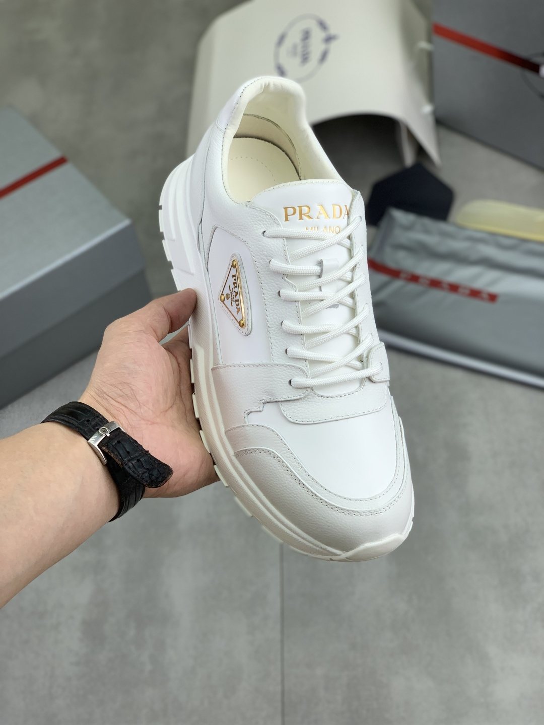 Prada Black Low-Top Sneakers — model