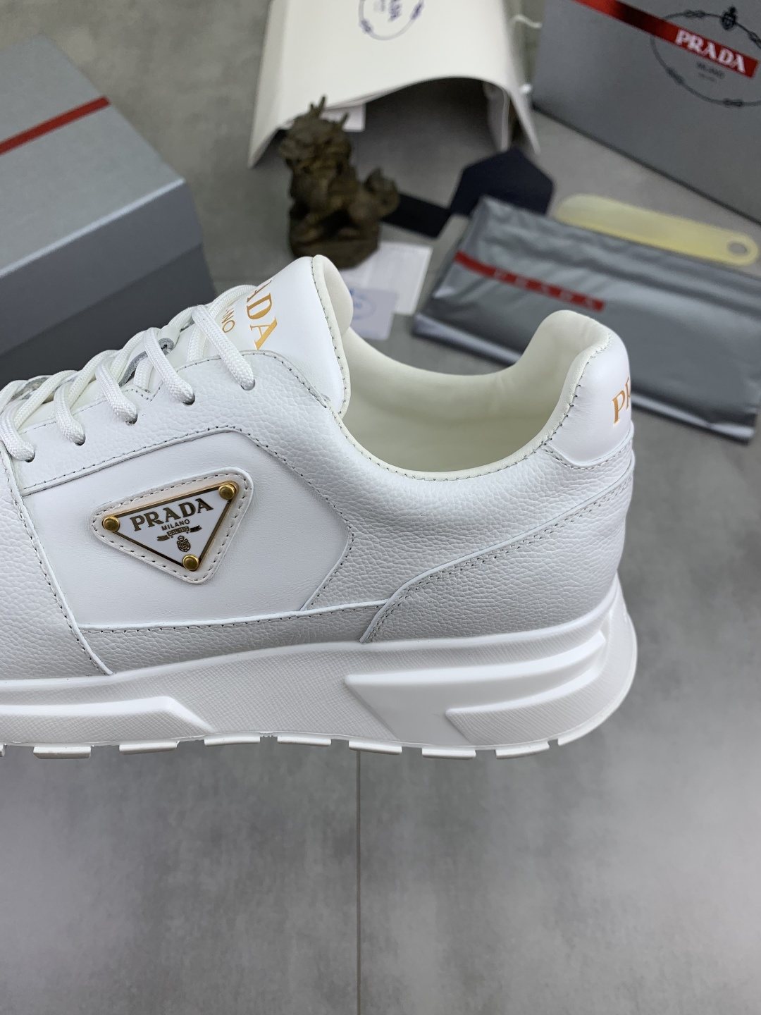Prada Black Low-Top Sneakers — detail