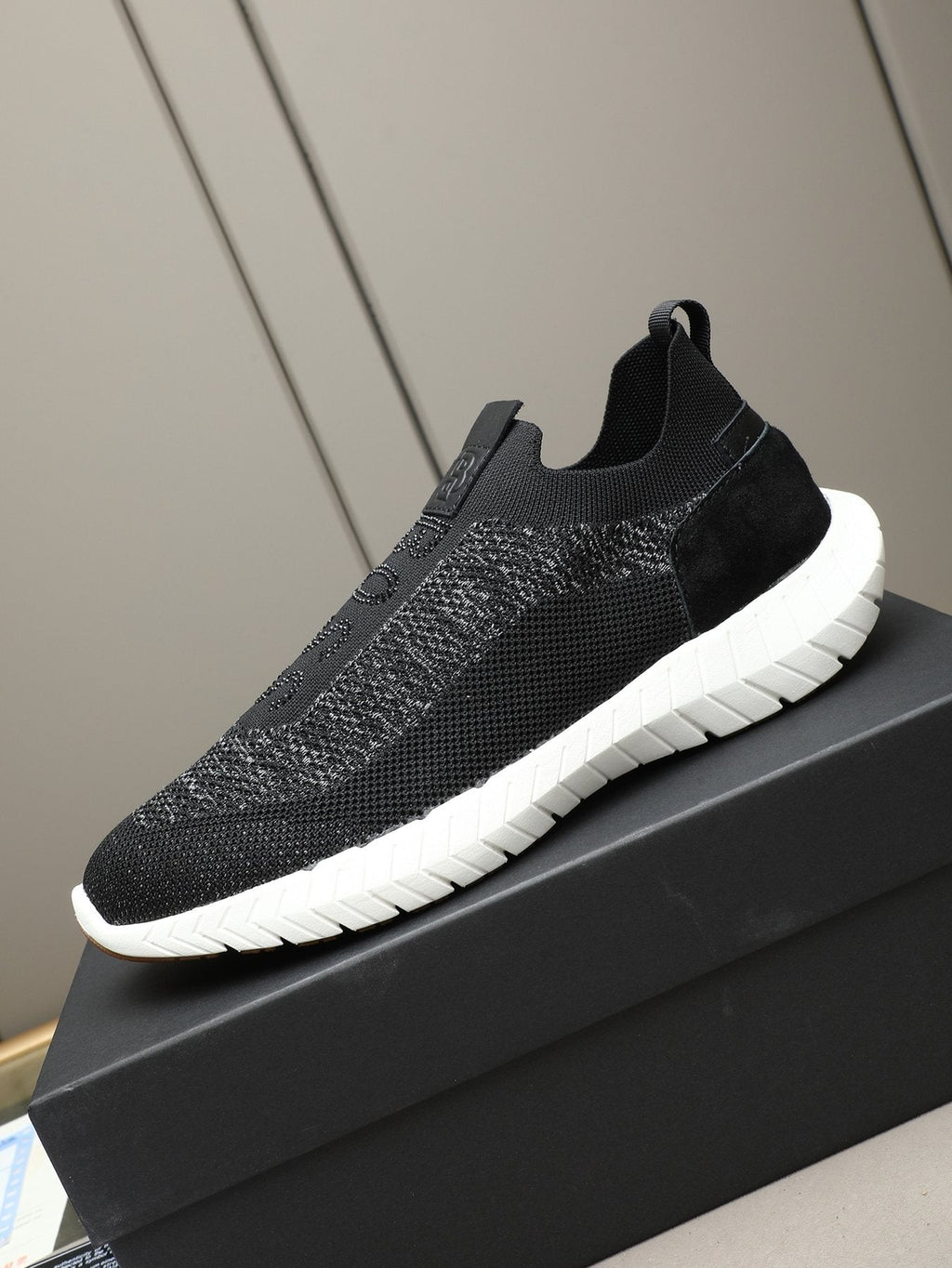Hugo Boss Textured Slip-On Sneakers — detail
