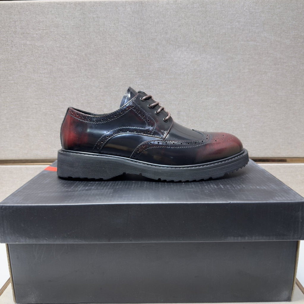 Prada Wingtip Lace-Up Shoes — side