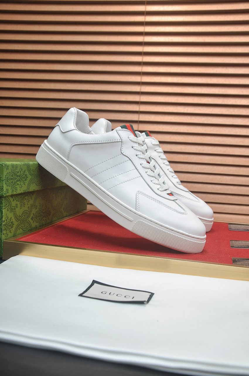 Gucci Web Stripe Low-Top Sneakers — side