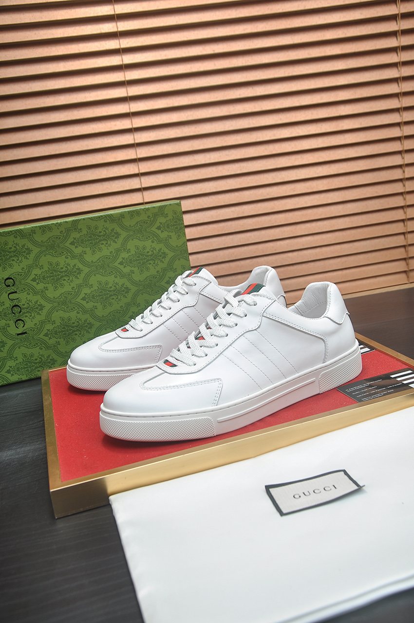 Gucci Web Stripe Low-Top Sneakers — front