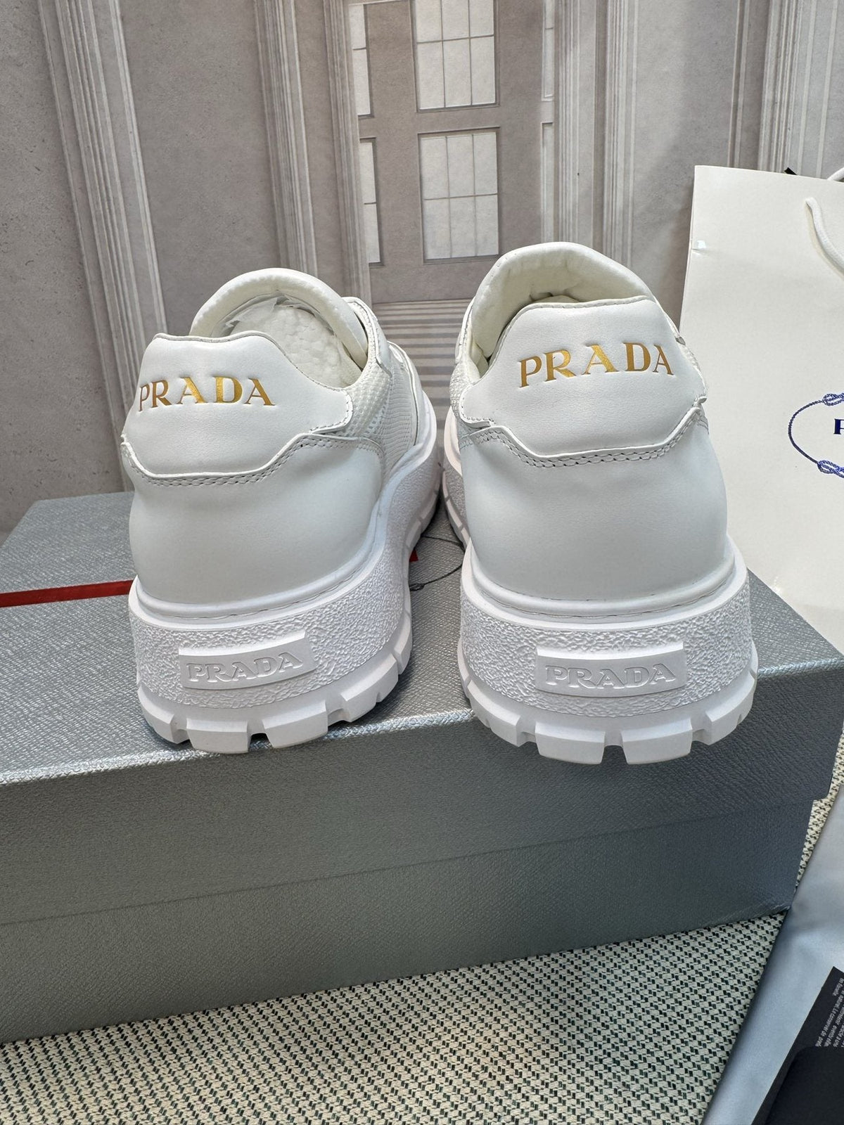 Prada Lug Sole Sneakers — back