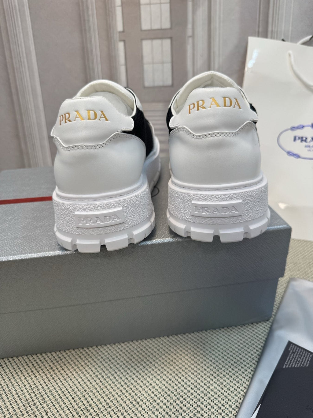 Prada Lug Sole Sneakers — back