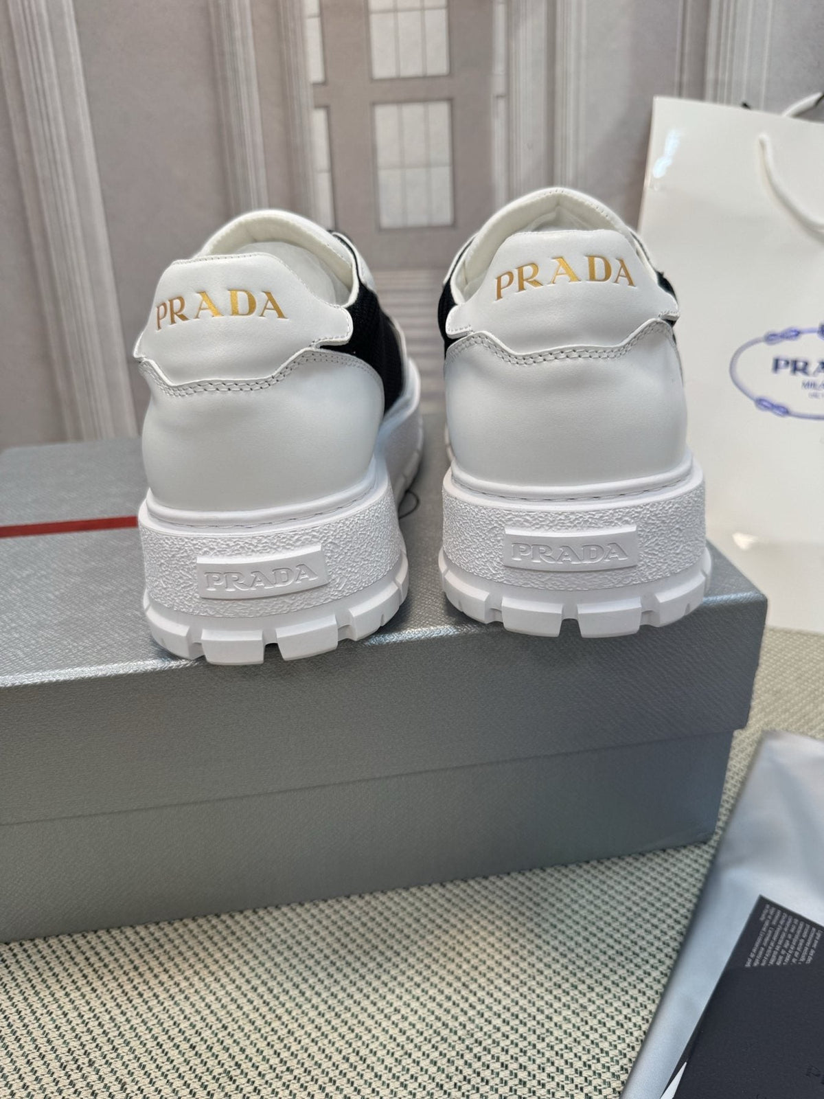 Prada Lug Sole Sneakers — back