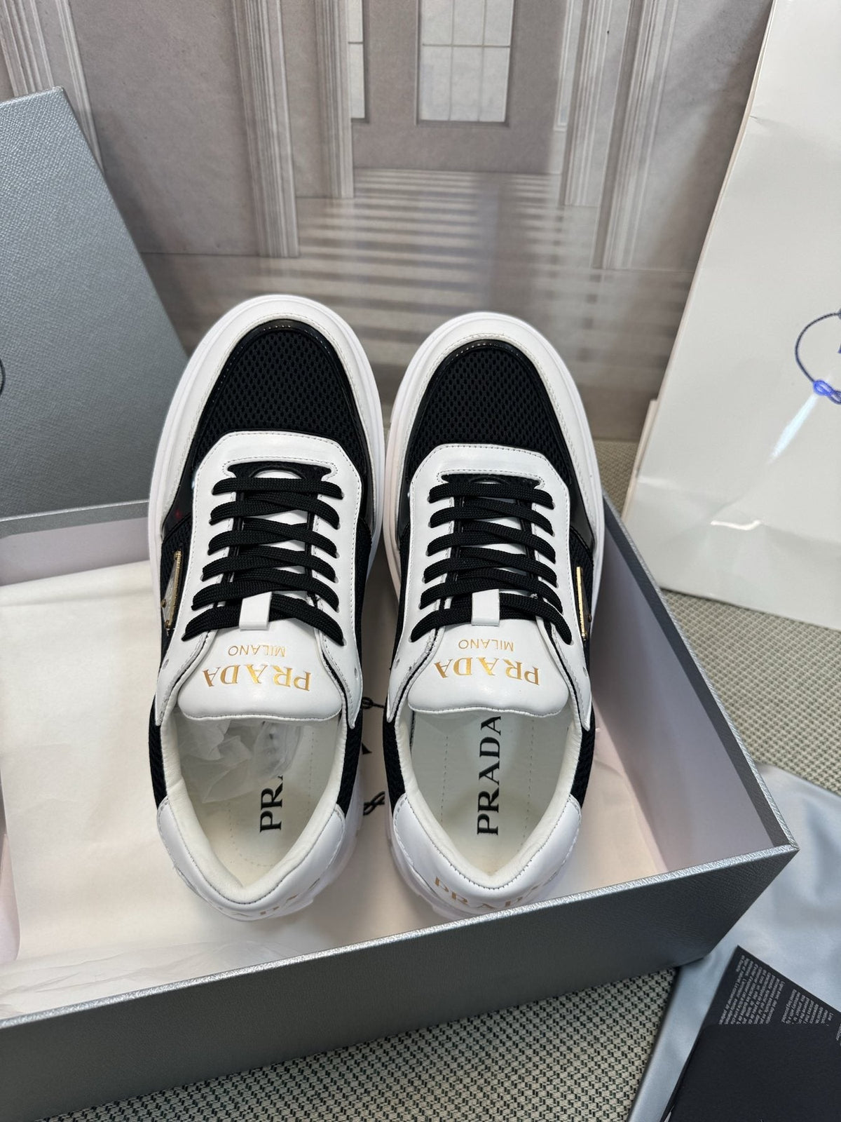 Prada Lug Sole Sneakers — front