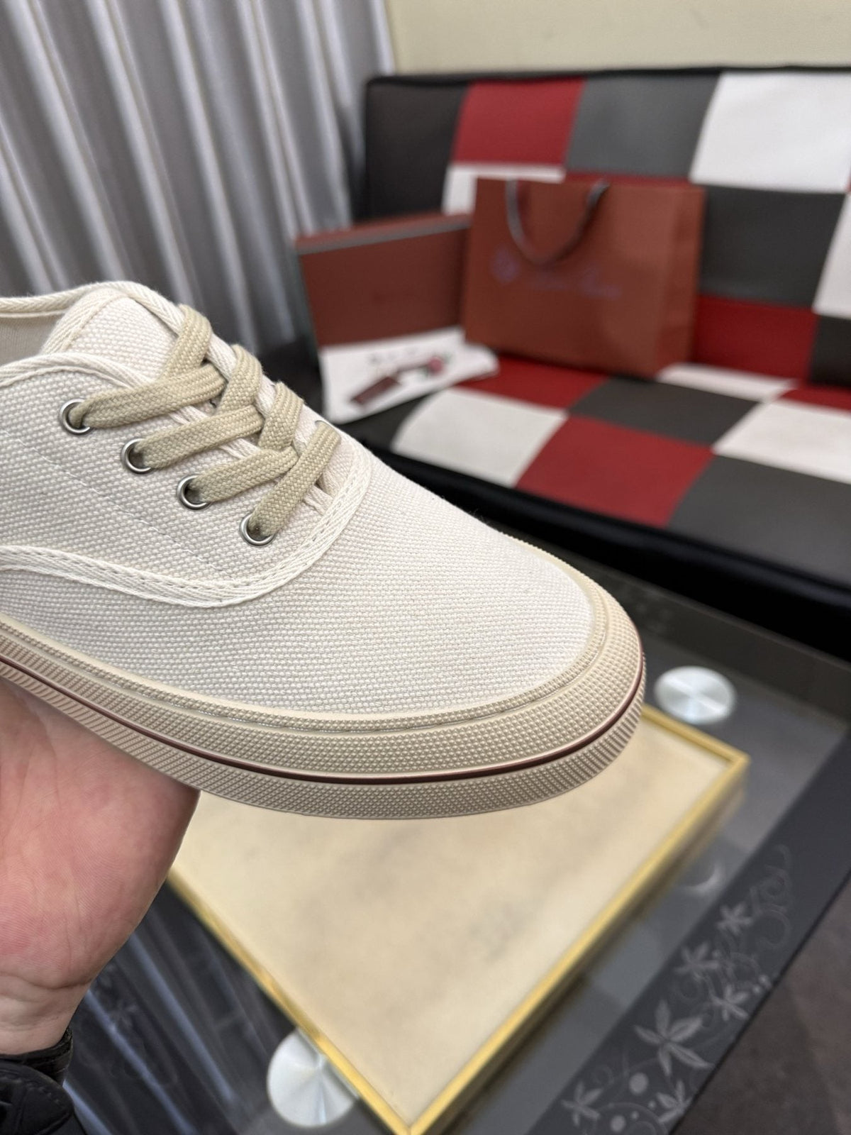 Low-Top Lace-Up Casual Shoes — detail