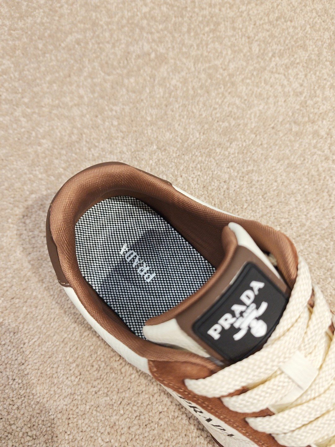 Prada Paneled Low-Top Sneakers — detail