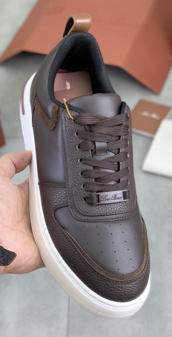 Loro Piana Paneled Low-Top Sneakers — front