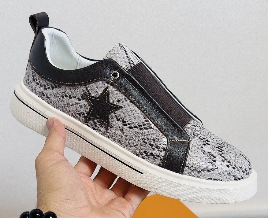 Louis Vuitton Star-Accent Low-Top Sneakers — front