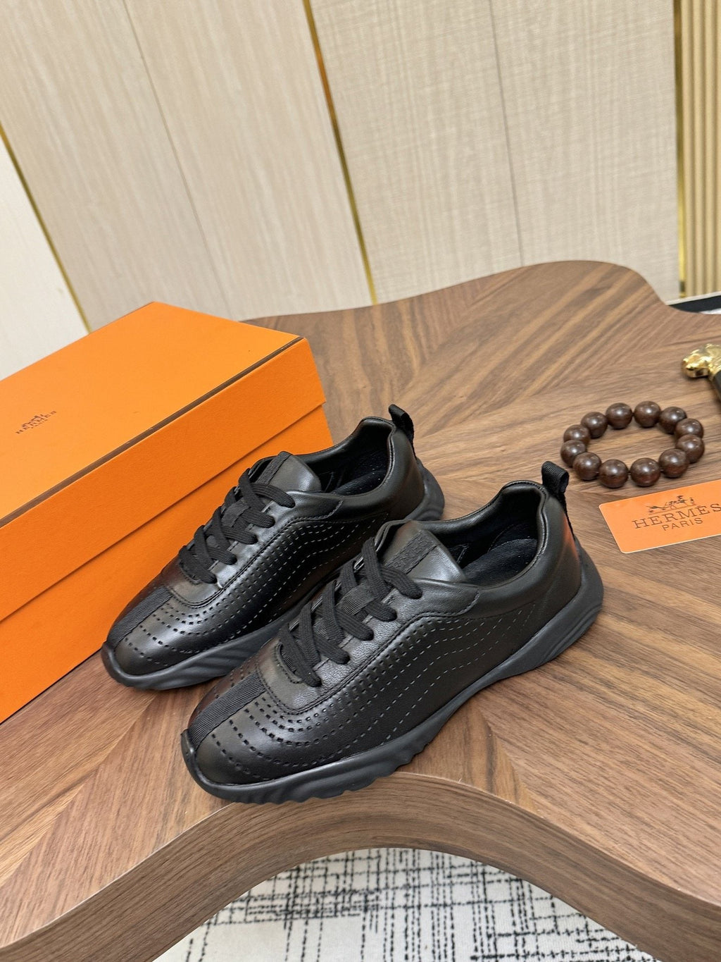 Hermès Perforated Low-Top Sneakers — hero