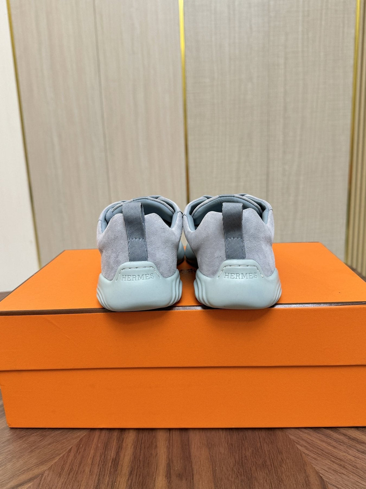 Hermès Perforated Low-Top Sneakers — back