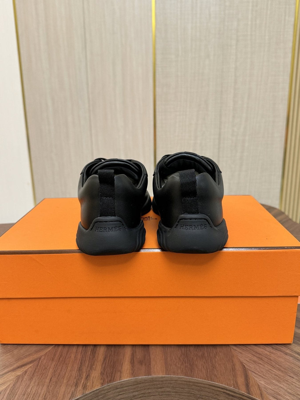 Hermès Perforated Low-Top Sneakers — back