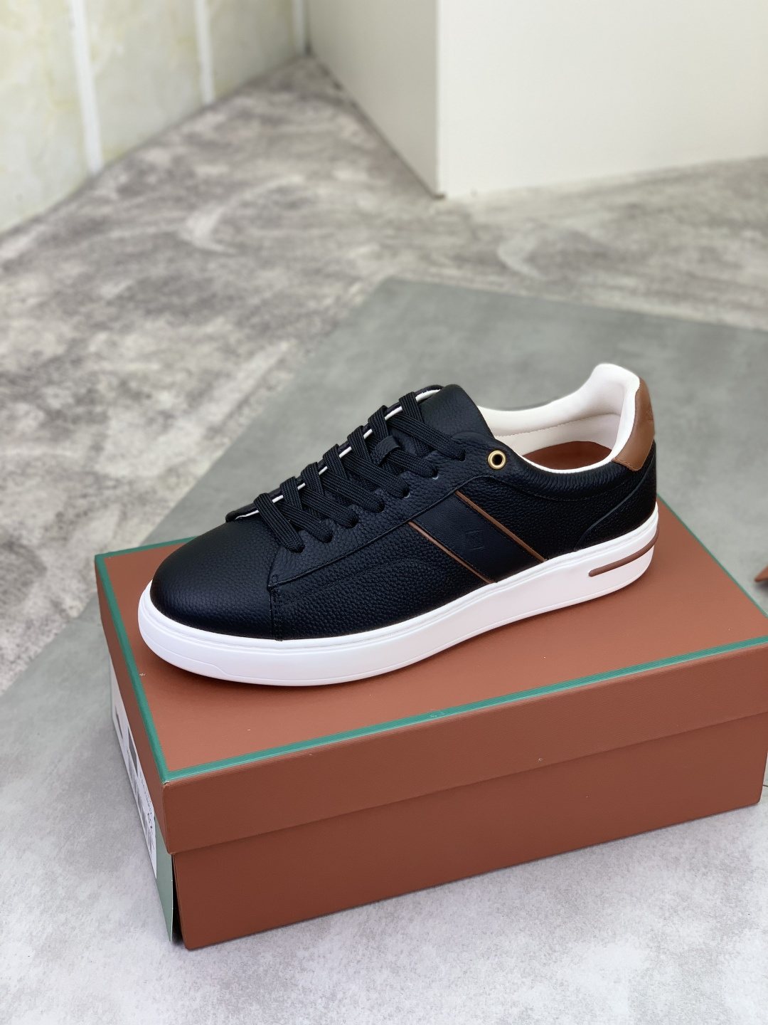 Loro Piana Contrast-Trim Low-Top Sneakers — hero