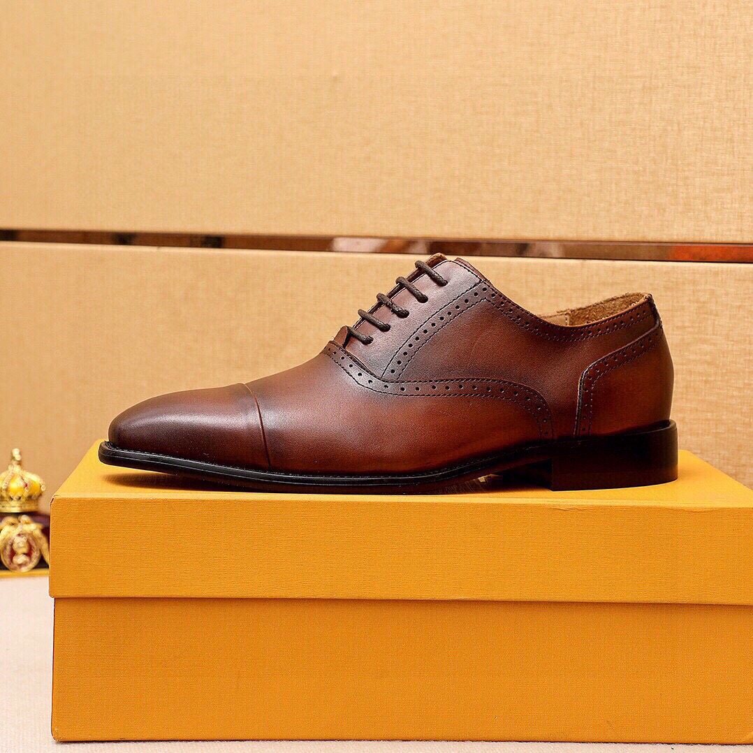 Louis Vuitton Cap-Toe Lace-Up Dress Shoes — side