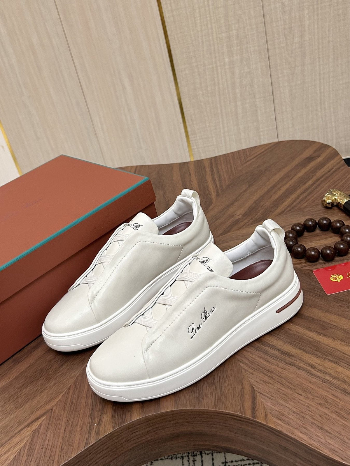 Loro Piana Slip-On Sneakers — front