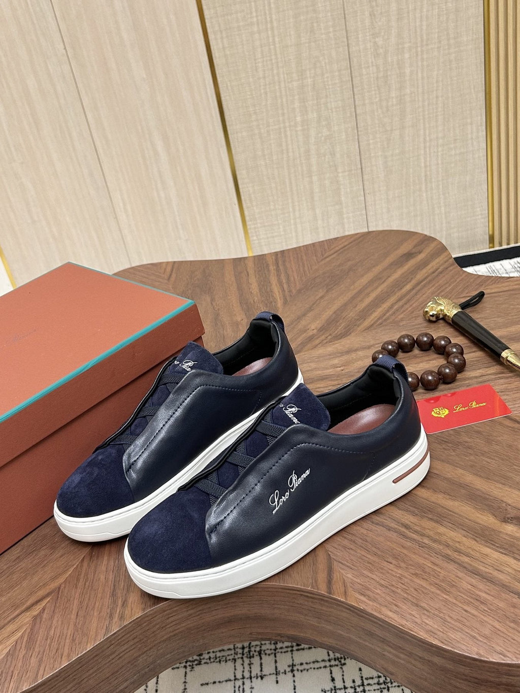 Loro Piana Slip-On Sneakers — front