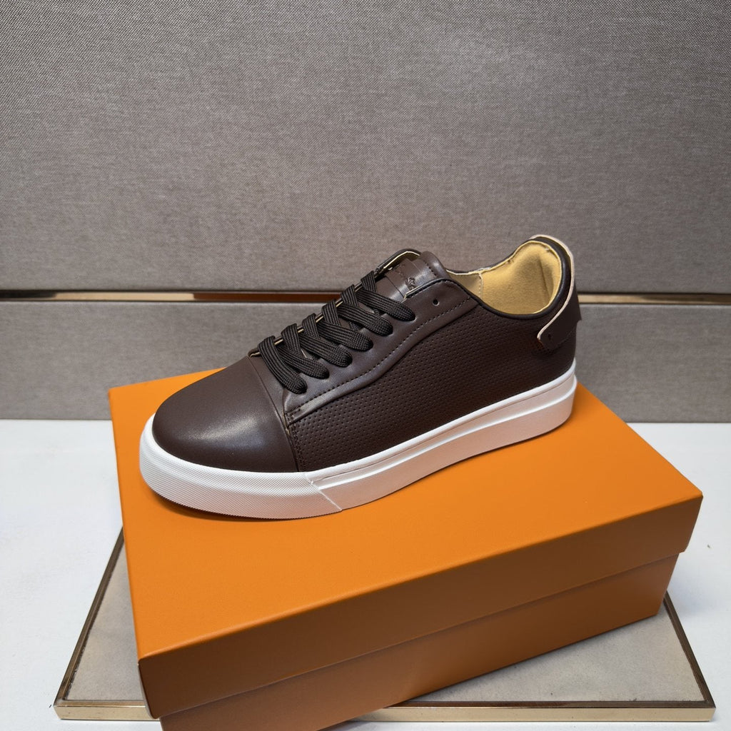 Santoni Navy Blue Low-Top Sneakers — front