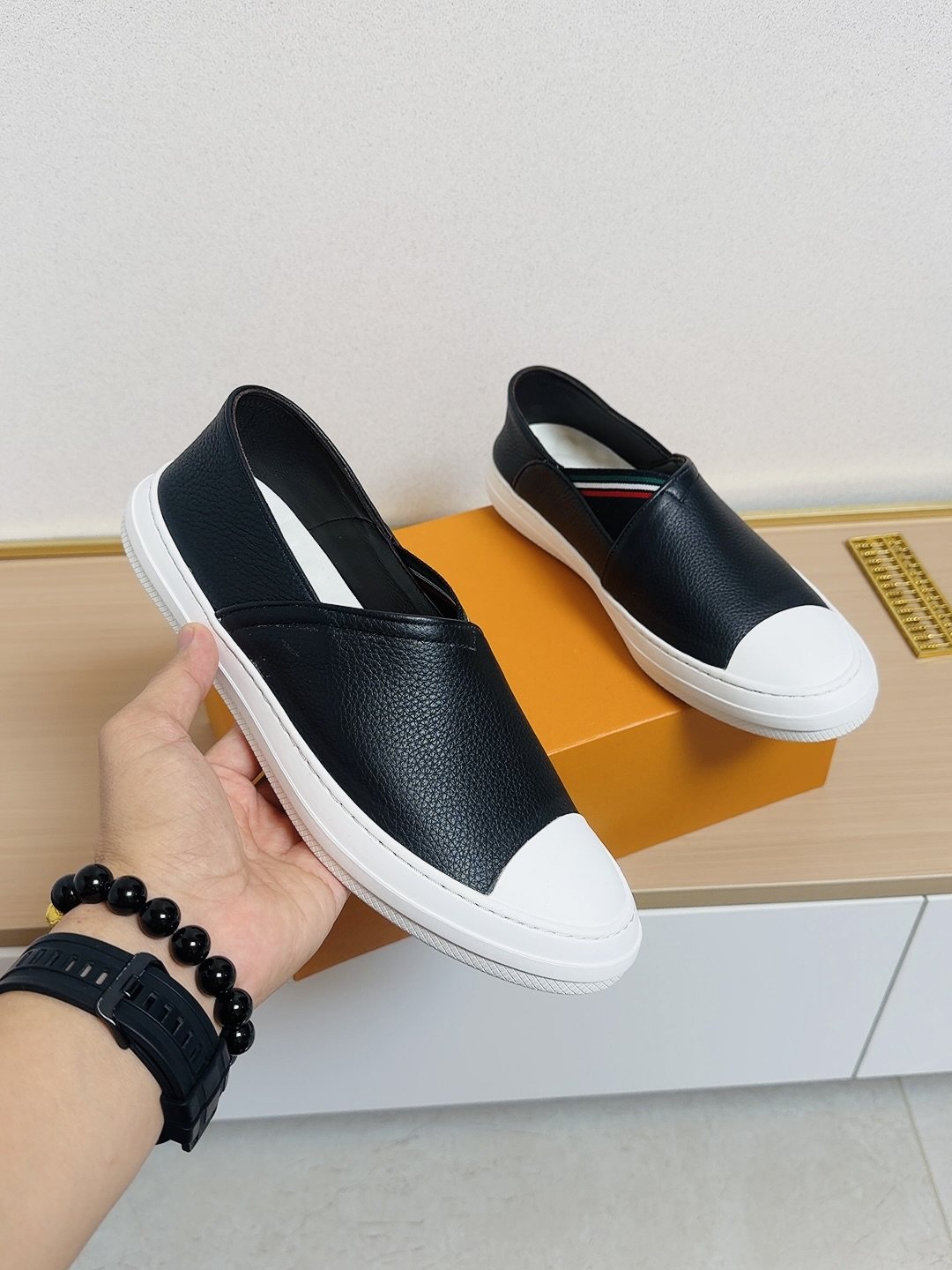 Gucci Toe-Cap Slip-On Shoes — model