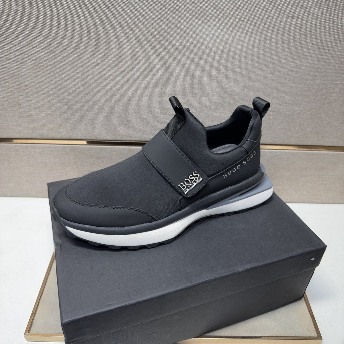 Hugo Boss Strap Slip-On Sneakers — side
