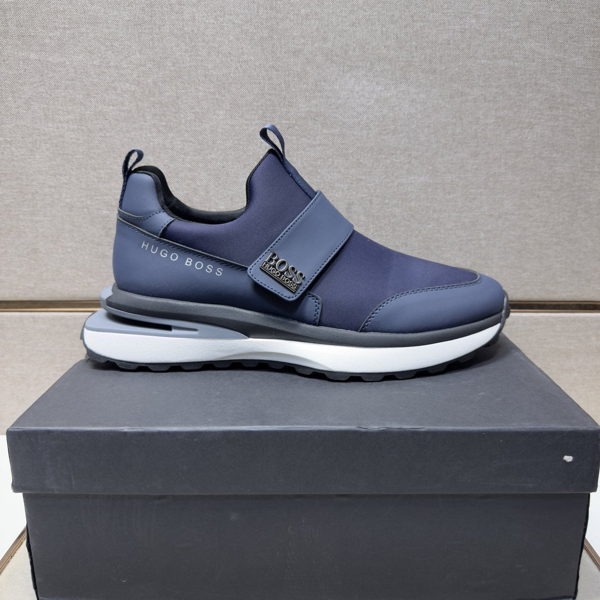 Hugo Boss Strap Slip-On Sneakers — front
