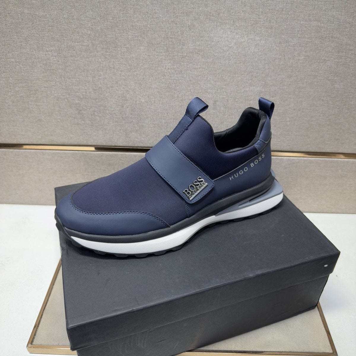 Hugo Boss Strap Slip-On Sneakers — side