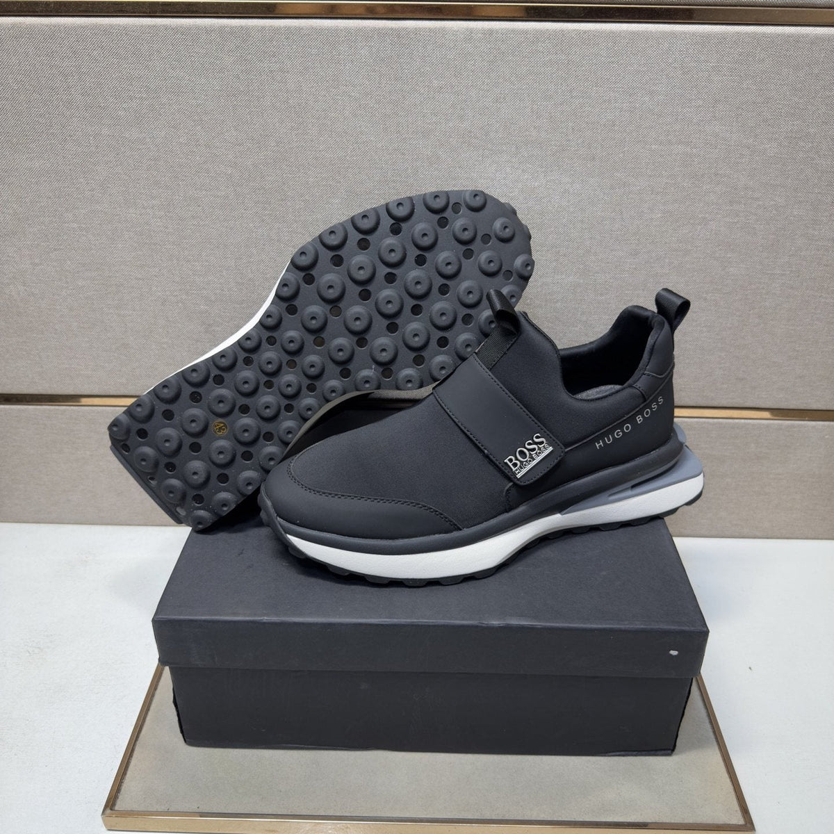 Hugo Boss Strap Slip-On Sneakers — side